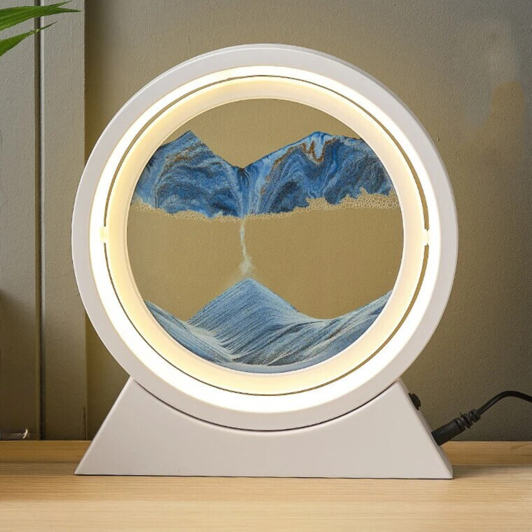 The Dawn - Lampe LED rotative en sable