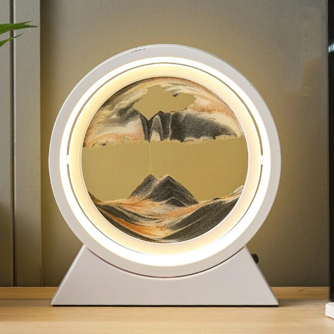 The Dawn - Lampe LED rotative en sable