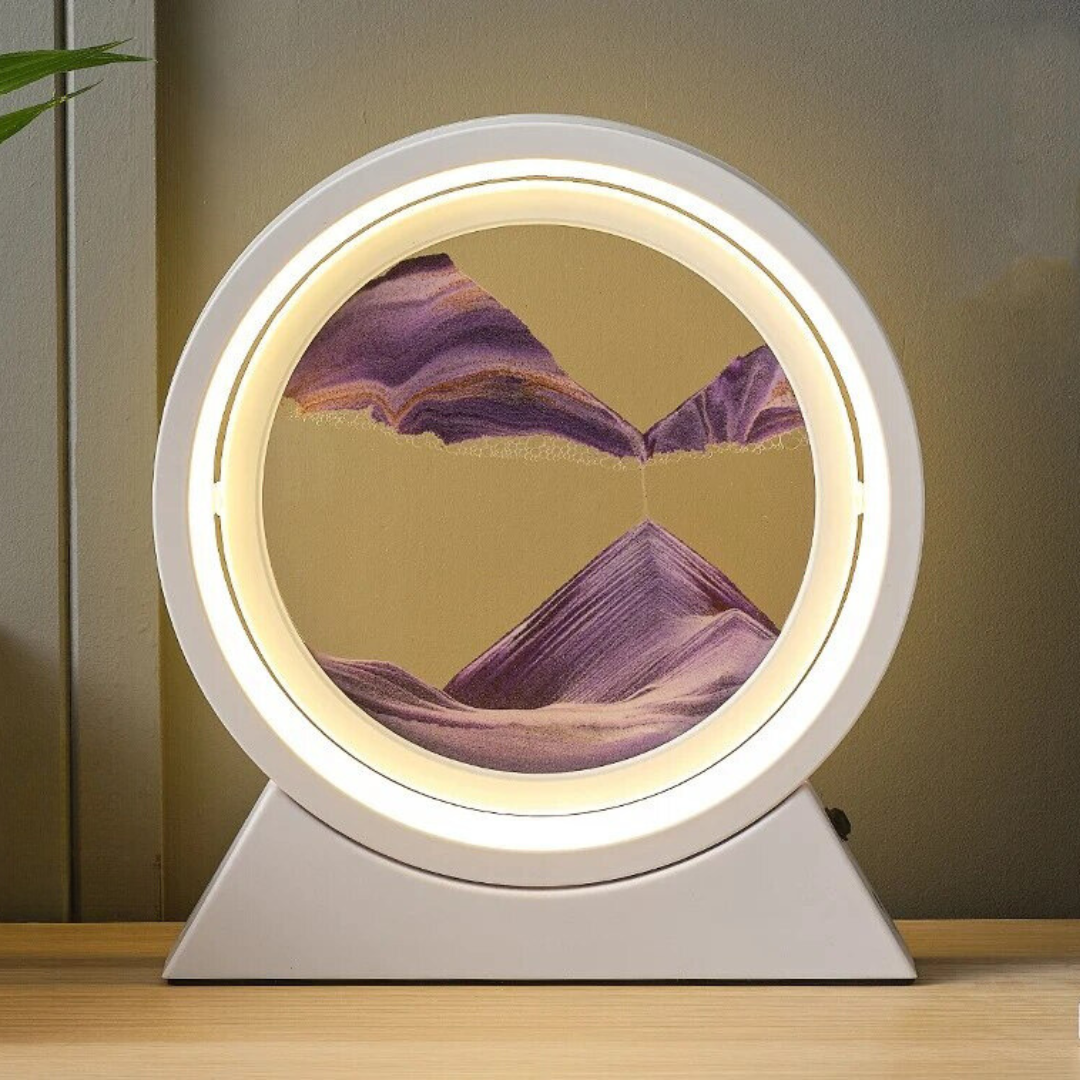 The Dawn - Lampe LED rotative en sable