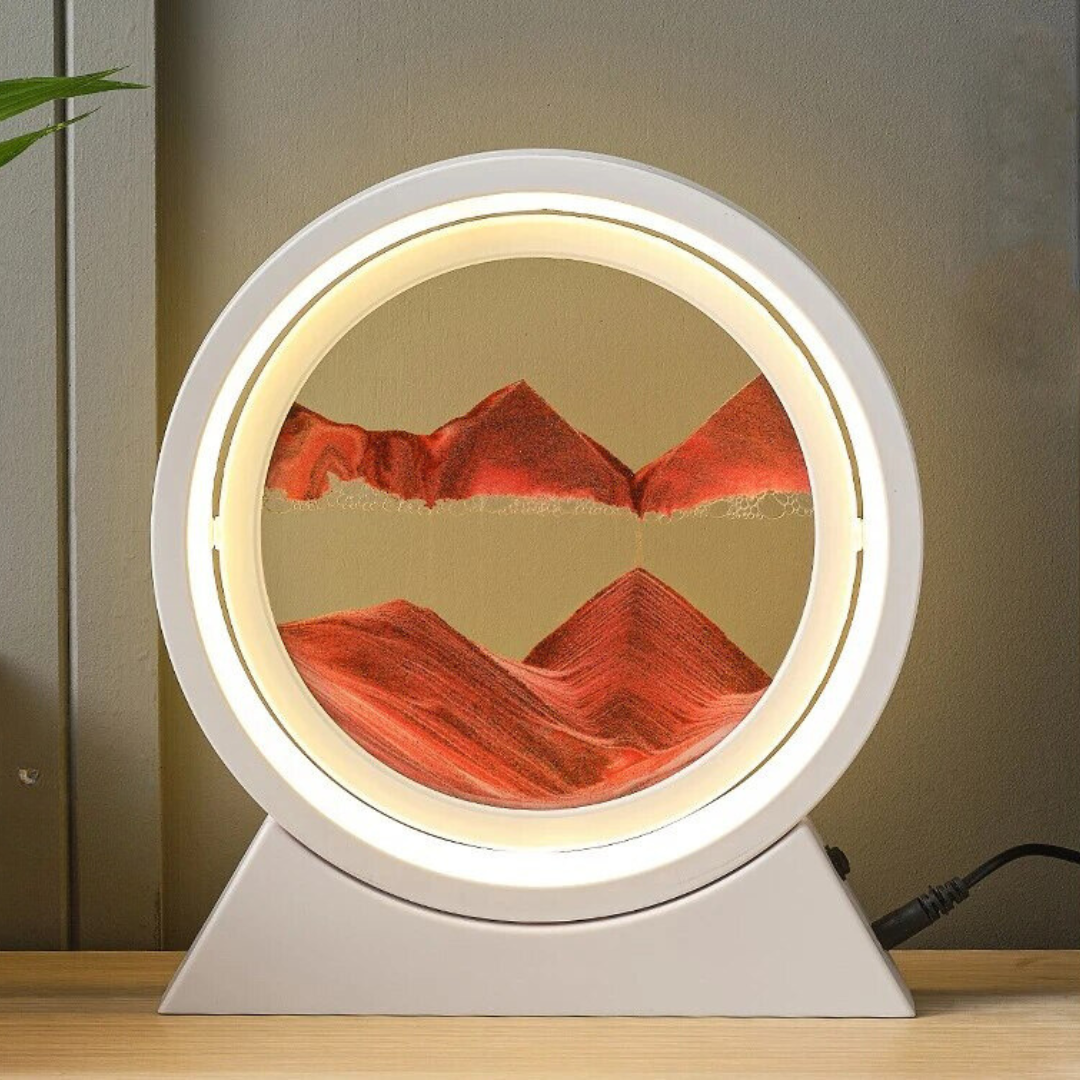 The Dawn - Lampe LED rotative en sable