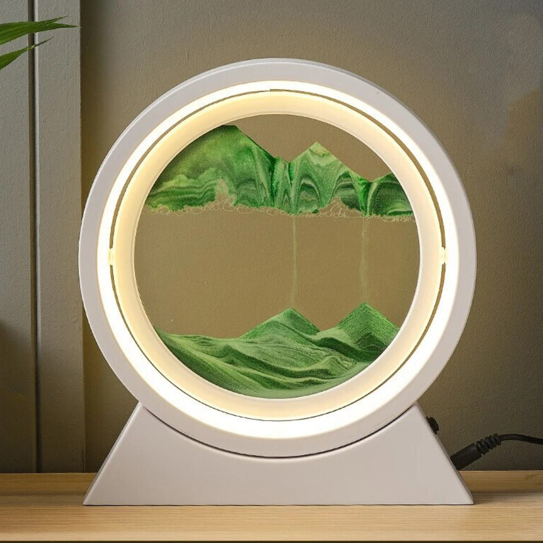 The Dawn - Lampe LED rotative en sable
