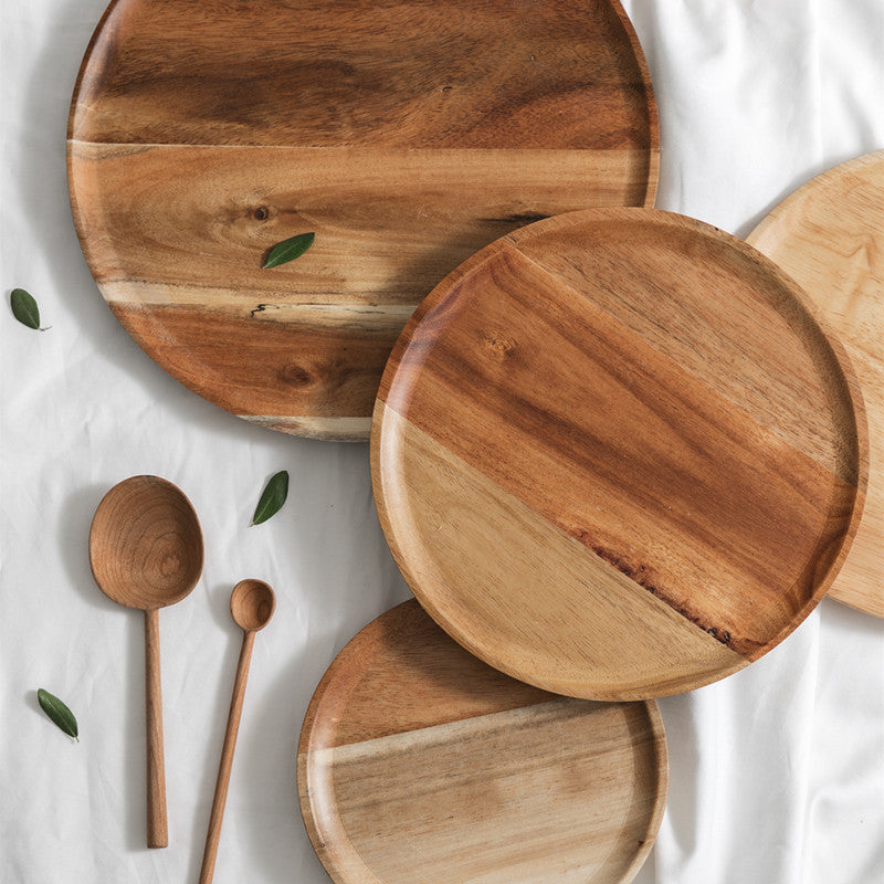 Japanese style wooden tray household tray