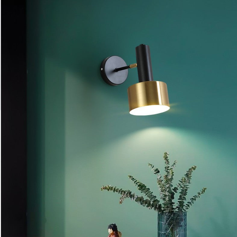 Simple Electroplating Golden Wall Lamp