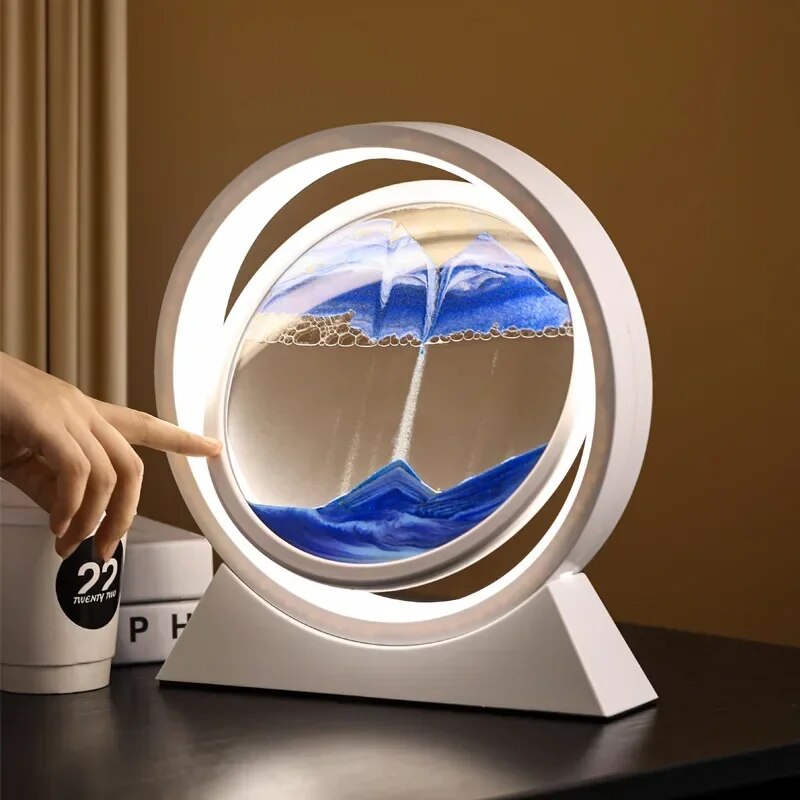 The Dawn - Lampe LED rotative en sable