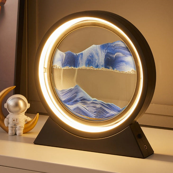 The Dawn - Lampe LED rotative en sable