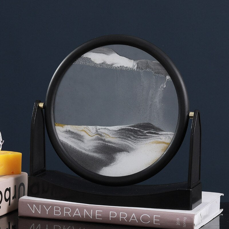 L'ombre - Œuvre d'art en sable rotatif