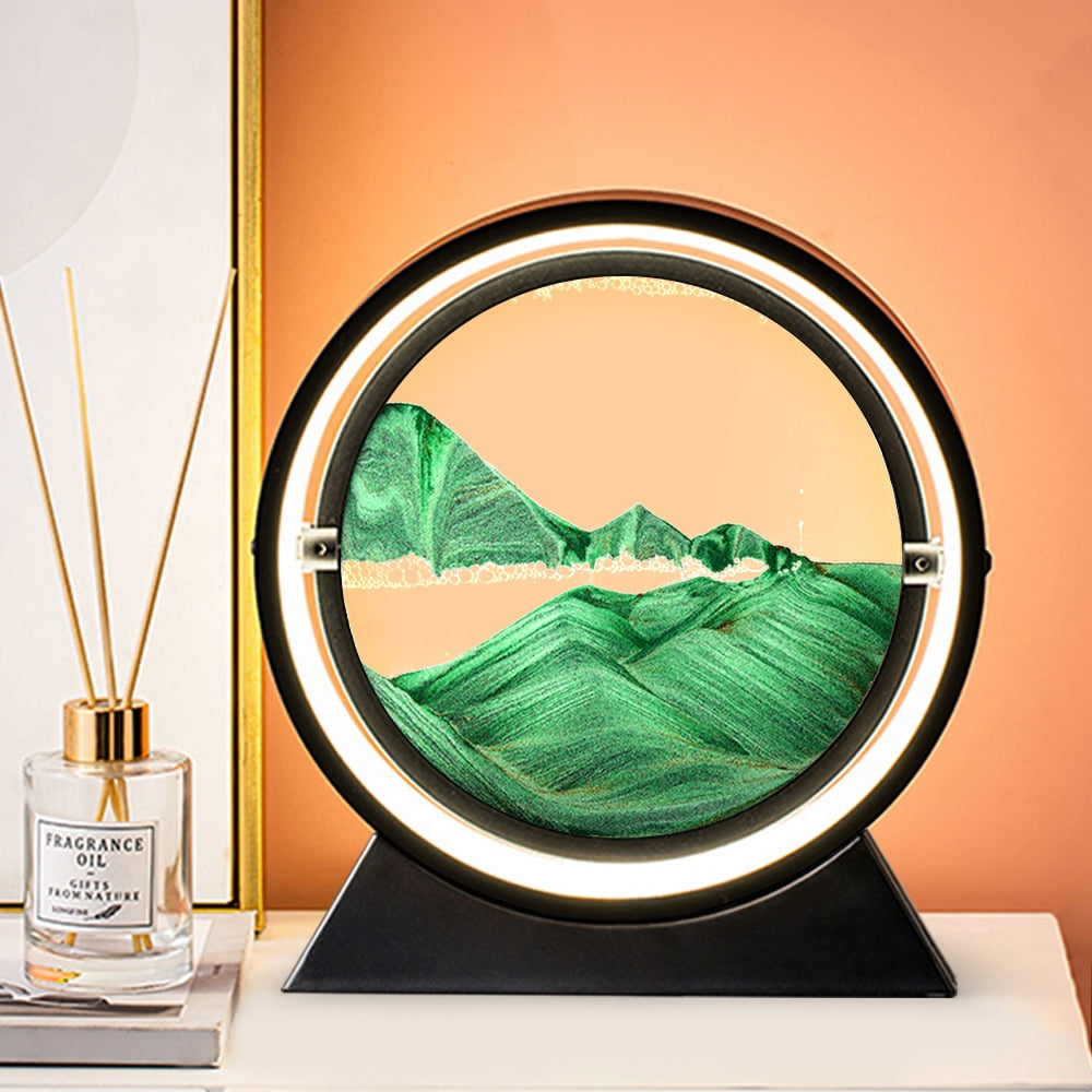 The Dawn - Lampe LED rotative en sable