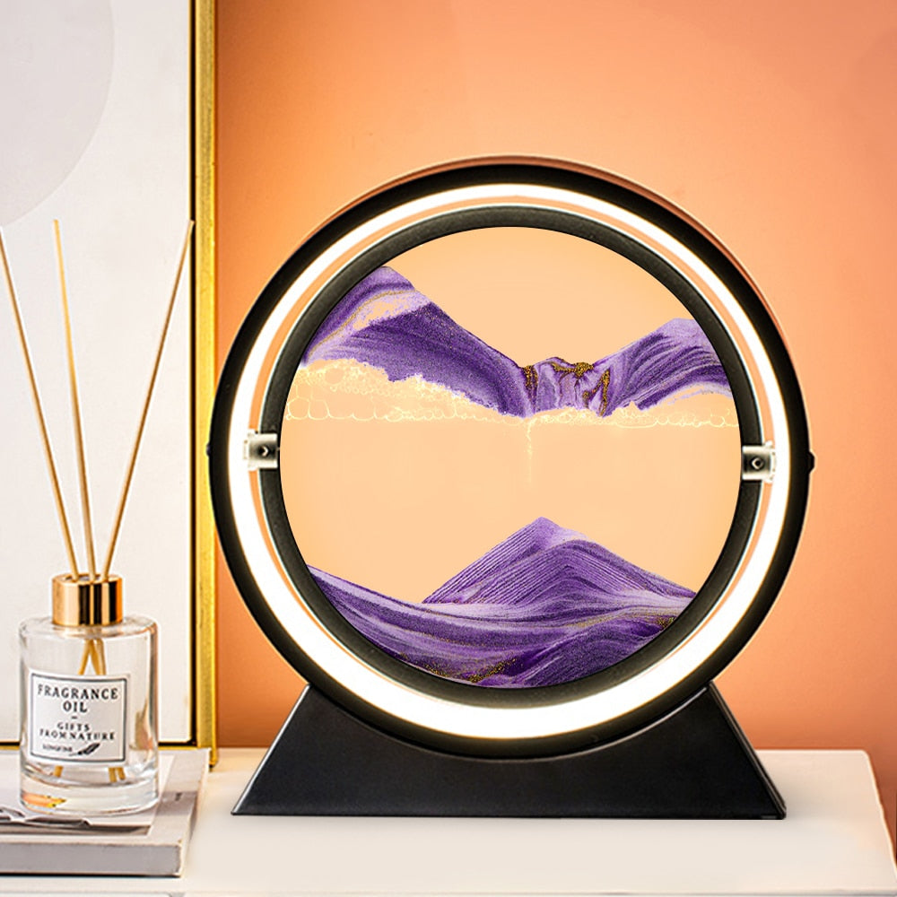 The Dawn - Lampe LED rotative en sable