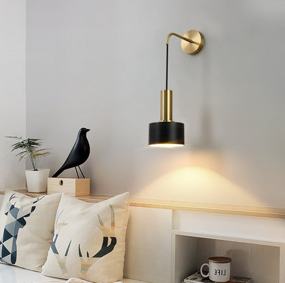 Simple Electroplating Golden Wall Lamp