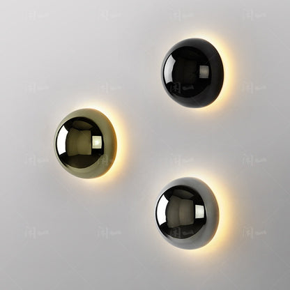 Round Nordic Solar Eclipse Wall Lamp