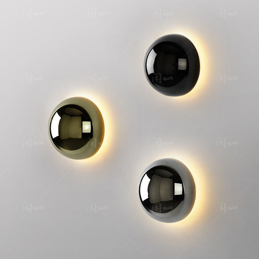 Round Nordic Solar Eclipse Wall Lamp