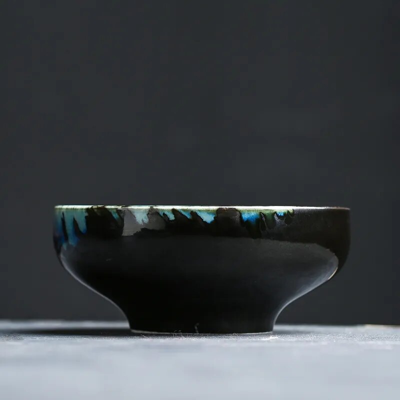 Charcoal and Jade Modern Plates