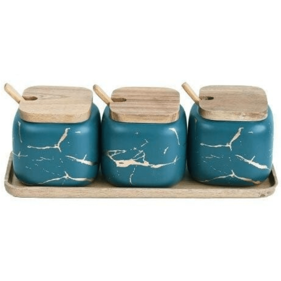 Matisse Marble Spice Jar Set