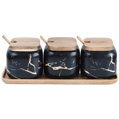 Matisse Marble Spice Jar Set