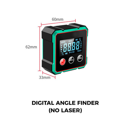 Magnetic Digital Angle Finder with Electronic Laser