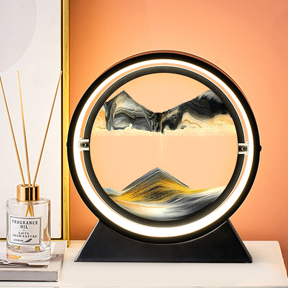 The Dawn - Rotating LED Sand Art Lamp